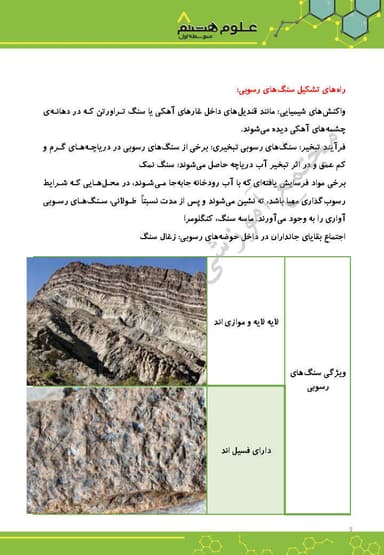 تصویر محصول خلاصه نکات علوم تجربی فصل دوازدهم: سنگ ها هشتم متوسطه اول