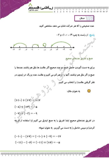 تصویر محصول خلاصه نکات ریاضی هشتم فصل 1 (عددهای صحیح و گویا) / متوسطه اول 1404