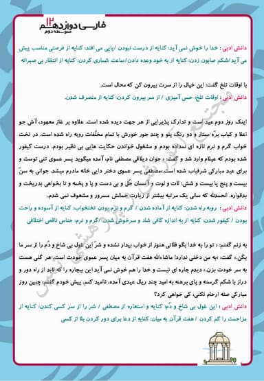 تصویر محصول خلاصه نکات فارسی درس شانزدهم: کباب غاز دوازدهم رشته ریاضی و تجربی و انسانی