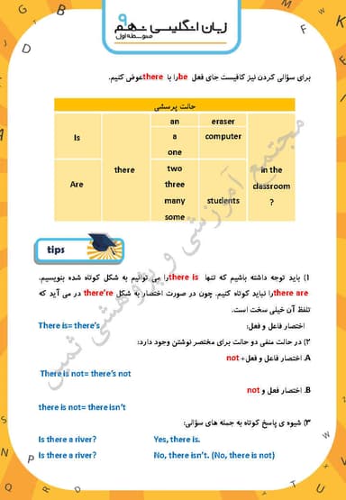تصویر محصول خلاصه نکات زبان انگلیسی نهم (Lesson 1: Personality) 1404 