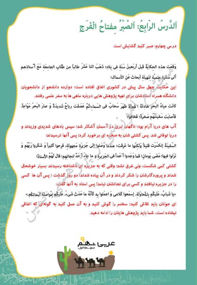 تصویر محصول خلاصه نکات عربی نهم درس 4 (اَلصَّبْرُ مِفتاحُ الْفَرَجِ) / متوسطه اول 1404