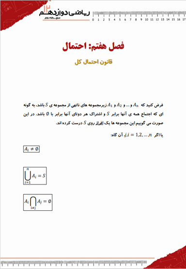 تصویر محصول خلاصه نکات ریاضی دوازدهم فصل 1 (تابع) / رشته تجربی 1404