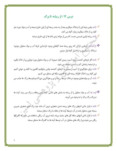 مشاهده جزئیات محصول خلاصه نکات علوم تجربی درس دوازدهم:از ریشه تا برگ پنجم ابتدایی تصویر محصول خلاصه نکات علوم تجربی درس دوازدهم:از ریشه تا برگ پنجم ابتدایی