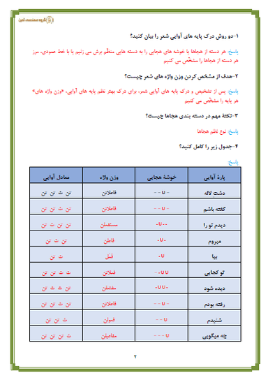 مشاهده جزئیات محصول نمونه سوال حل شده علوم و فنون ادبی درس هشتم: پایههای آوایی همسان (2) یازدهم رشته انسانی تصویر محصول نمونه سوال حل شده علوم و فنون ادبی درس هشتم: پایههای آوایی همسان (2) یازدهم رشته انسانی