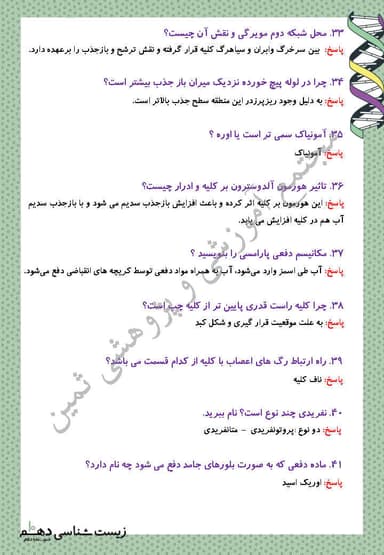 مشاهده جزئیات محصول نمونه سوال حل شده زیست شناسی فصل 5: تنظیم اسمزی و دفع مواد زائد دهم رشته تجربی تصویر محصول نمونه سوال حل شده زیست شناسی فصل 5: تنظیم اسمزی و دفع مواد زائد دهم رشته تجربی