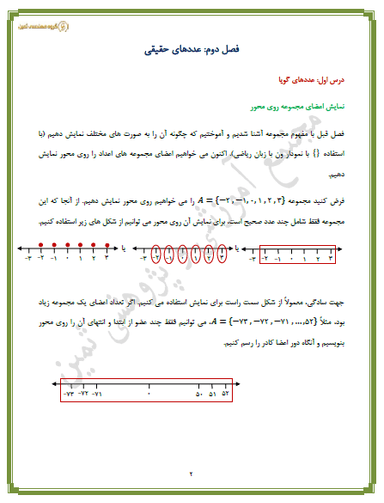 مشاهده جزئیات محصول خلاصه نکات ریاضی فصل 2: عددهای حقیقی نهم متوسطه اول تصویر محصول خلاصه نکات ریاضی فصل 2: عددهای حقیقی نهم متوسطه اول