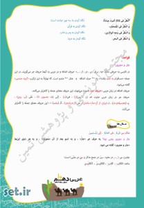 خلاصه و نکات درس هشتم عربی دهم انسانی،درس هشتم عربی دهم انسانی