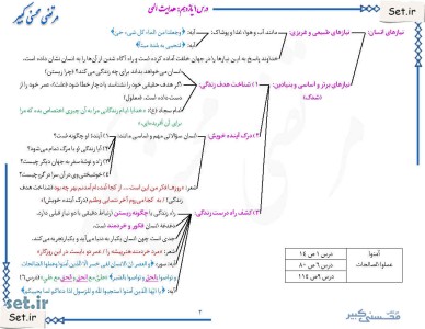جزوه آموزشی دوره استاد محسنی کبیر دین و زندگی یازدهم