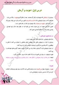 نکات و خلاصه درس اول مدیریت خانواده و سبک زندگی دوازدهم ،درس اول مدیریت خانواده دوازدهم