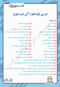 خلاصه و نکات درس یازدهم فارسی دوازدهم،درس یازدهم فارسی دوازدهم