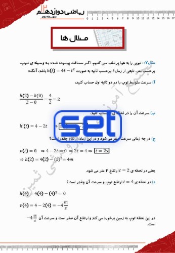 فصل چهارم: مشتق