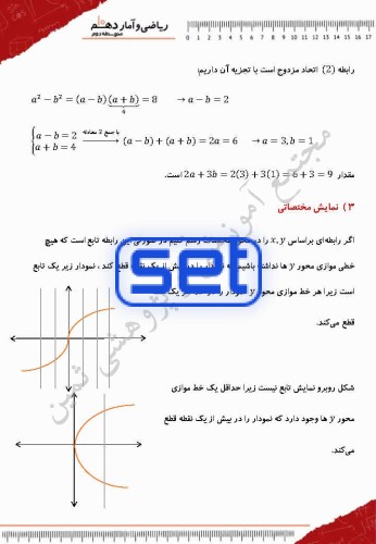 فصل دوم،درس اول: مفهوم تابع
