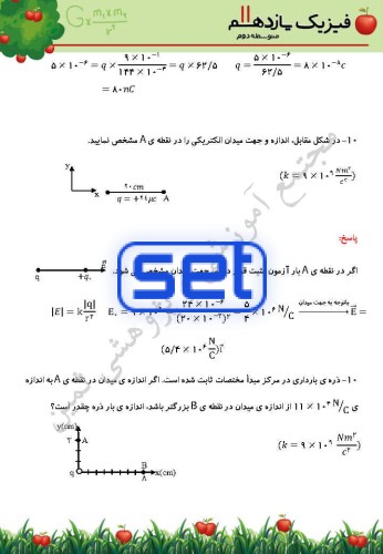 فصل 1: الکتریسیتۀ ساکن