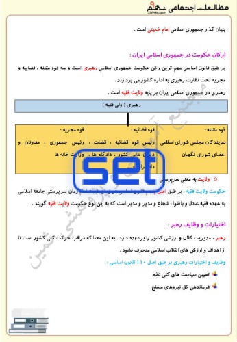 درس بیست و یکم: نهاد حکومت